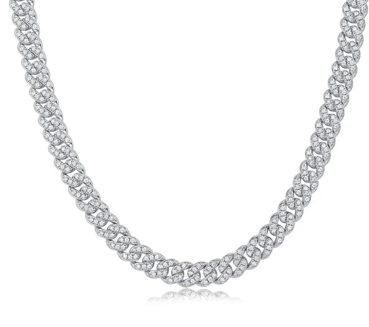 CUBAN CHAIN MOISSANITE 8MM