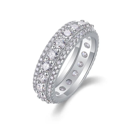 ICED OUT RING FULL MOISSANITE