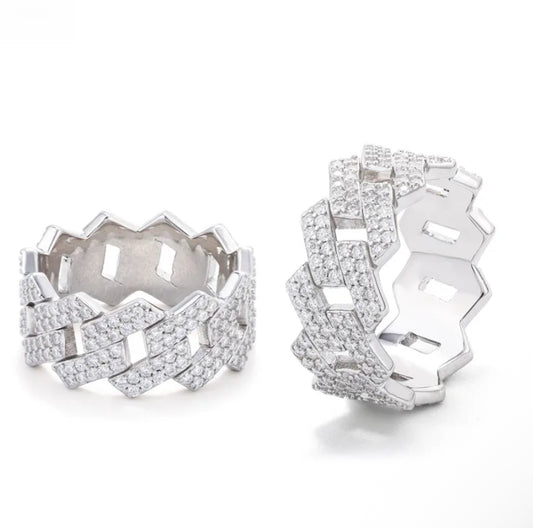 Cuban ring moissanitas