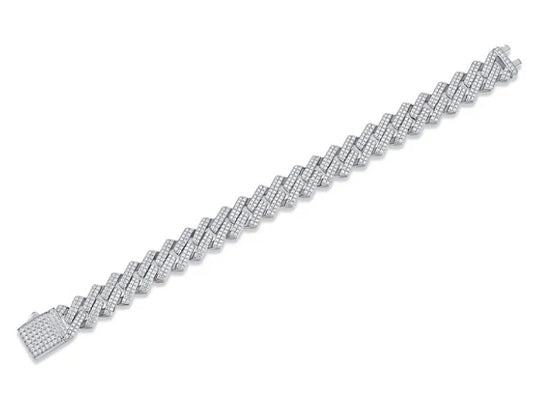 CLASSIC CUBAN BRACELET MOISSANITE 14MM
