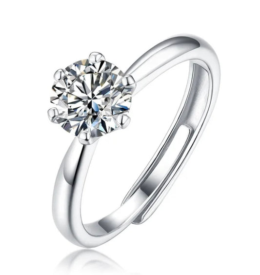 1CT RING ENGAGEMENT MOISSANITE